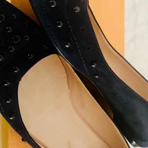 TODS blue studded ballerina flats - Picture 9 of 12